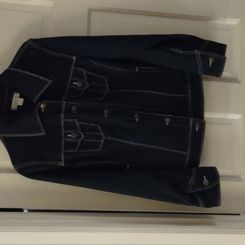 Christopher and Banks jean jacket and French cuff jean jacket